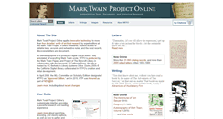 Desktop Screenshot of marktwainproject.org